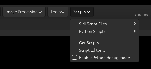 menu script
