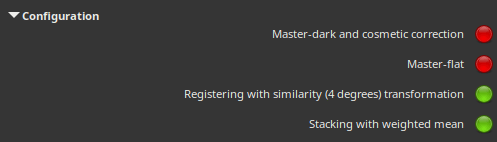 configuration de l'empilement en direct