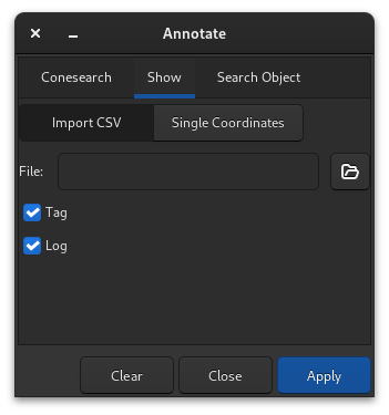 Interface utilisateur montrer